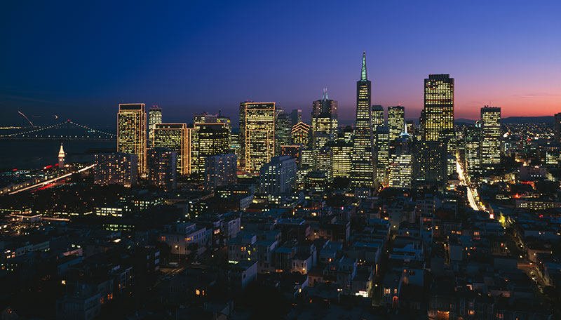 Aerial view of Downtown San Francisco