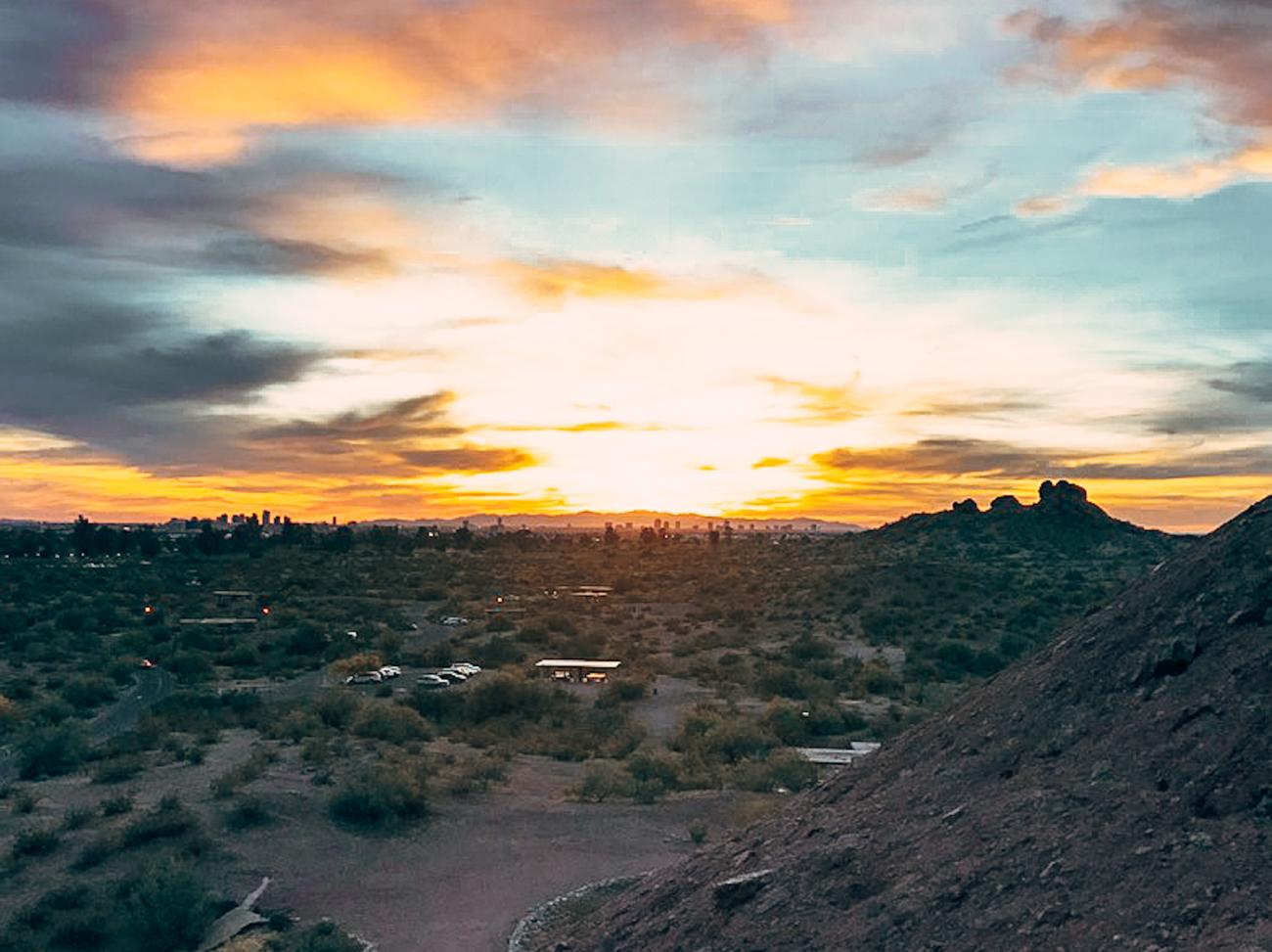 Phoenix skyline sunset